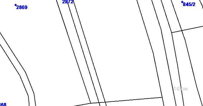 Parcela st. 161/1 v KÚ Malá Bystřice, Katastrální mapa
