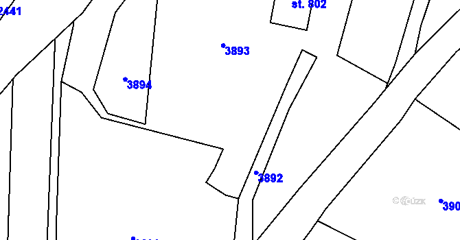 Parcela st. 766/16 v KÚ Malá Bystřice, Katastrální mapa