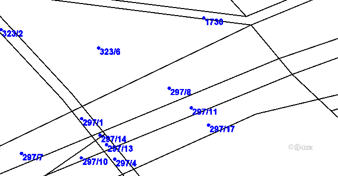 Parcela st. 297/8 v KÚ Malá Morava, Katastrální mapa