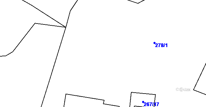 Parcela st. 267/7 v KÚ Karlov pod Pradědem, Katastrální mapa