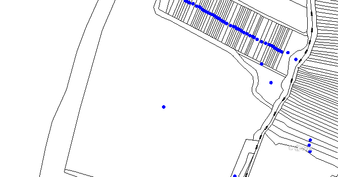 Parcela st. 172/1 v KÚ Malá Vrbka, Katastrální mapa