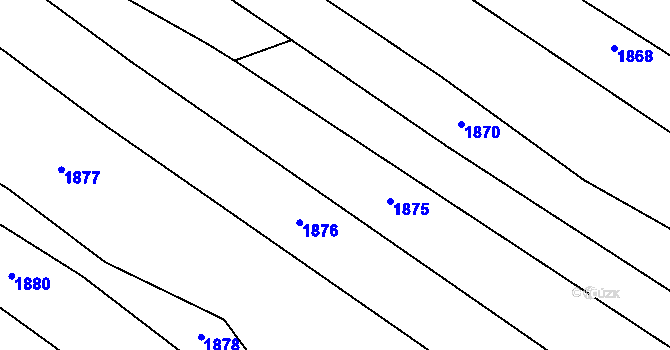 Parcela st. 274/12 v KÚ Malá Vrbka, Katastrální mapa