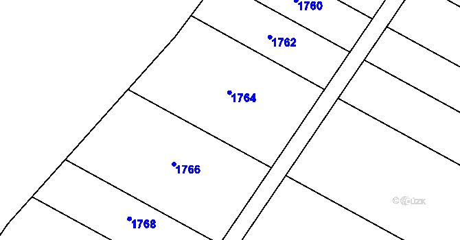 Parcela st. 381 v KÚ Malá Vrbka, Katastrální mapa