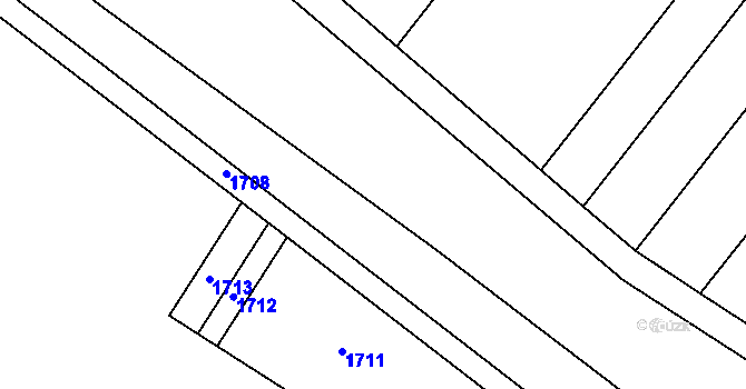 Parcela st. 439/31 v KÚ Malá Vrbka, Katastrální mapa