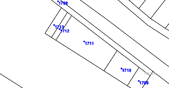 Parcela st. 439/59 v KÚ Malá Vrbka, Katastrální mapa