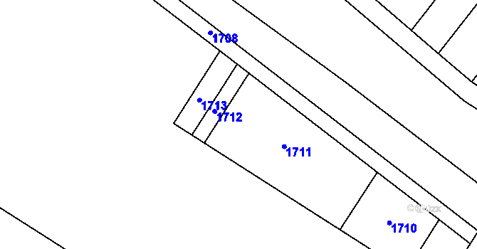 Parcela st. 439/72 v KÚ Malá Vrbka, Katastrální mapa