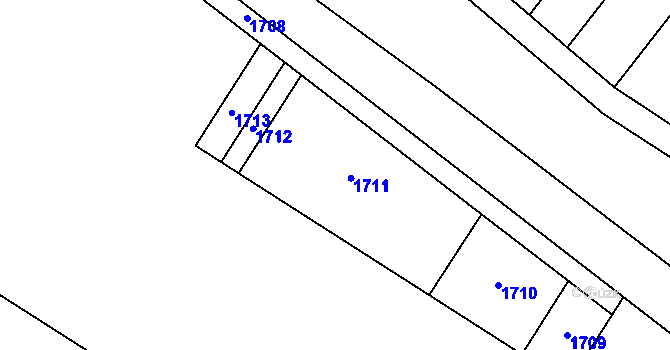 Parcela st. 439/94 v KÚ Malá Vrbka, Katastrální mapa