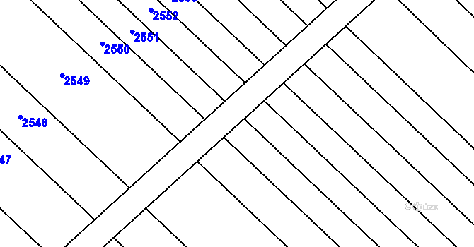 Parcela st. 797/69 v KÚ Malá Vrbka, Katastrální mapa