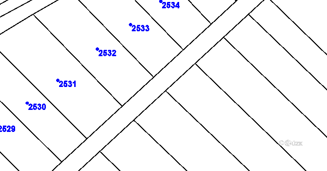 Parcela st. 797/80 v KÚ Malá Vrbka, Katastrální mapa