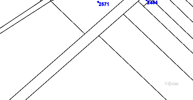 Parcela st. 797/123 v KÚ Malá Vrbka, Katastrální mapa