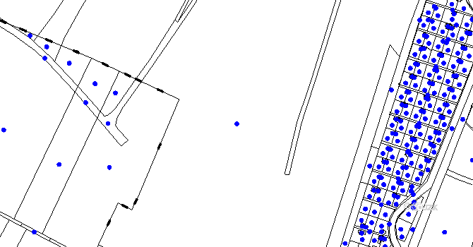 Parcela st. 263/1 v KÚ Malé Březno, Katastrální mapa