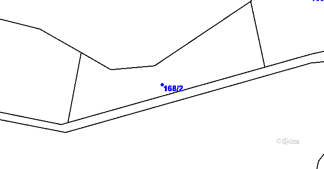 Parcela st. 168/2 v KÚ Malé Hradisko, Katastrální mapa