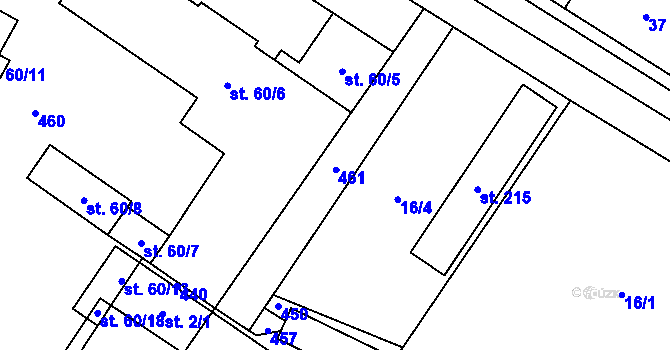 Parcela st. 60/20 v KÚ Maleč u Chotěboře, Katastrální mapa