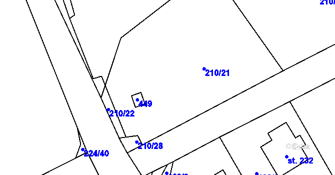Parcela st. 139 v KÚ Maleč u Chotěboře, Katastrální mapa