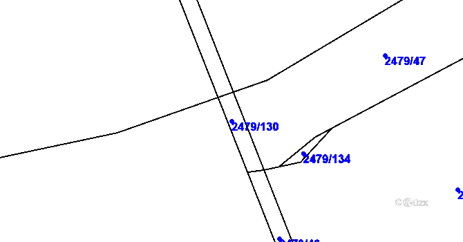 Parcela st. 2479/130 v KÚ Starý Maletín, Katastrální mapa
