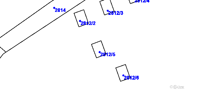 Parcela st. 2812/5 v KÚ Malhostovice, Katastrální mapa