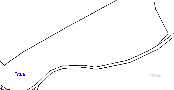Parcela st. 73/5 v KÚ Malíkov, Katastrální mapa