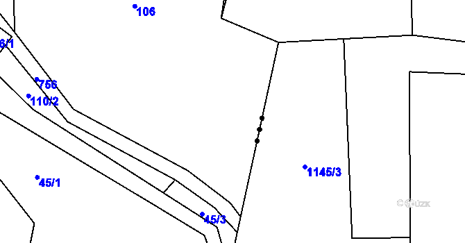 Parcela st. 43 v KÚ Malíkov, Katastrální mapa