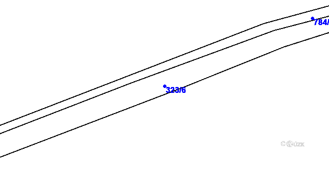 Parcela st. 323/6 v KÚ Malíkov, Katastrální mapa