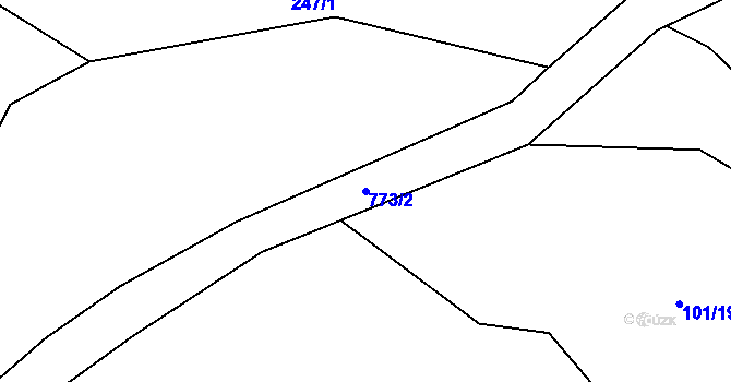 Parcela st. 773/2 v KÚ Malíkov, Katastrální mapa