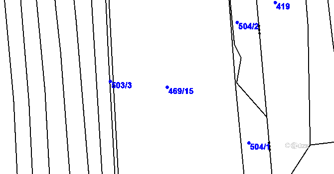 Parcela st. 469/15 v KÚ Malinová, Katastrální mapa