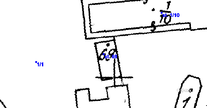 Parcela st. 69 v KÚ Malonice, Katastrální mapa