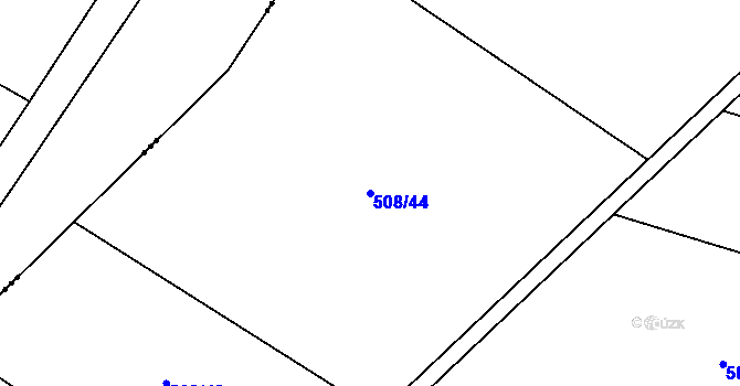 Parcela st. 508/44 v KÚ Malotice, Katastrální mapa