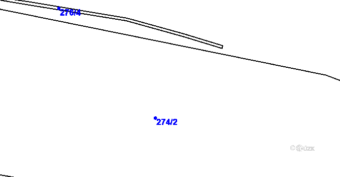 Parcela st. 276/5 v KÚ Krtely, Katastrální mapa