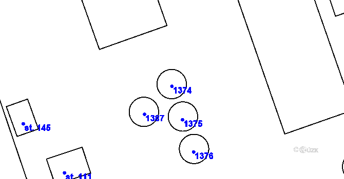 Parcela st. 112 v KÚ Malý Újezd, Katastrální mapa