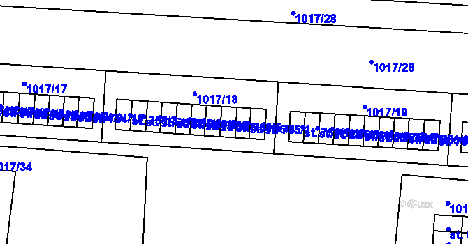 Parcela st. 755/5 v KÚ Úšovice, Katastrální mapa