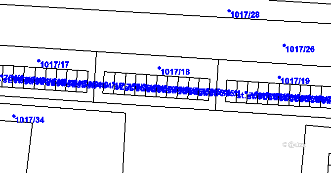 Parcela st. 755/7 v KÚ Úšovice, Katastrální mapa
