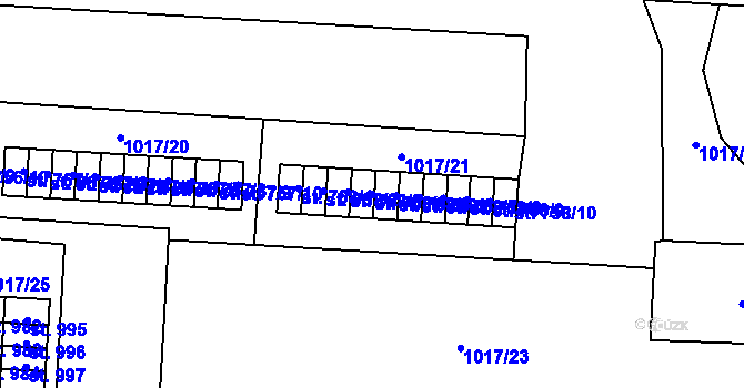 Parcela st. 758/4 v KÚ Úšovice, Katastrální mapa