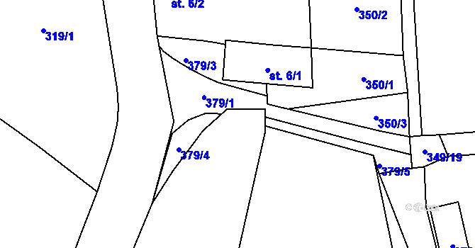 Parcela st. 331/3 v KÚ Lipnice u Markvarce, Katastrální mapa