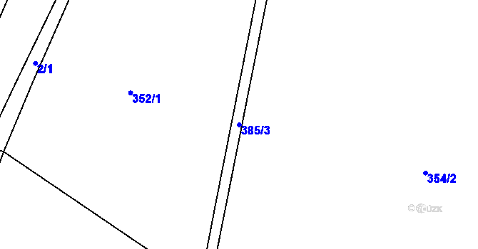 Parcela st. 385/3 v KÚ Lipnice u Markvarce, Katastrální mapa