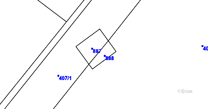 Parcela st. 55/2 v KÚ Markvarec u Nové Cerekve, Katastrální mapa