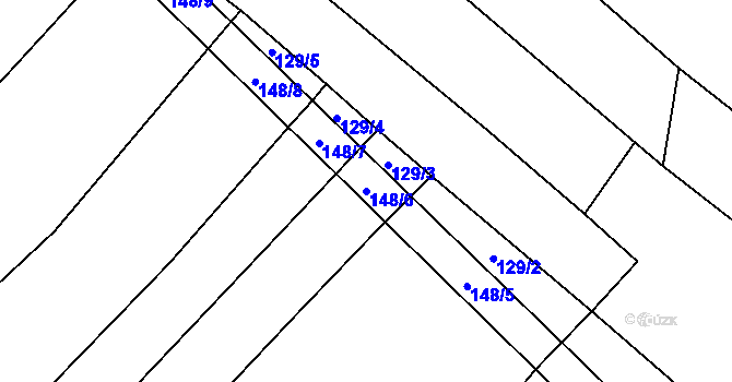 Parcela st. 148/6 v KÚ Markvarec u Nové Cerekve, Katastrální mapa