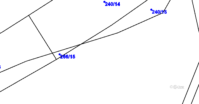 Parcela st. 266/16 v KÚ Markvarec u Nové Cerekve, Katastrální mapa