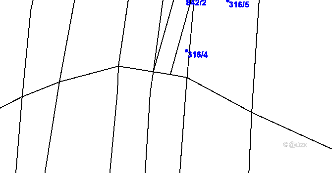 Parcela st. 385/7 v KÚ Markvarec u Nové Cerekve, Katastrální mapa