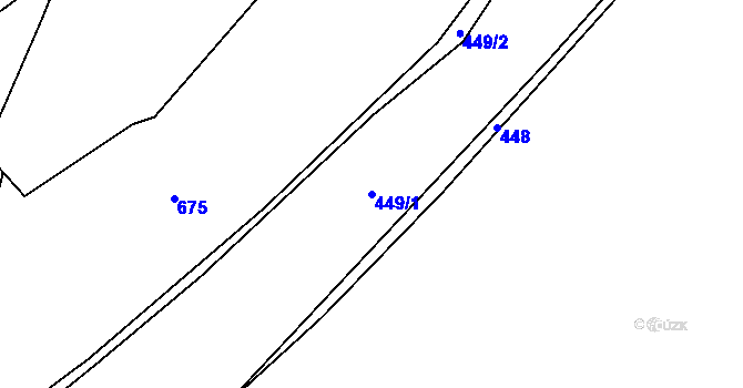 Parcela st. 449/1 v KÚ Markvarec u Nové Cerekve, Katastrální mapa