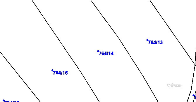 Parcela st. 764/14 v KÚ Markvarec u Nové Cerekve, Katastrální mapa