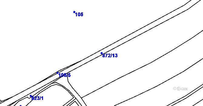 Parcela st. 872/13 v KÚ Markvarec u Nové Cerekve, Katastrální mapa