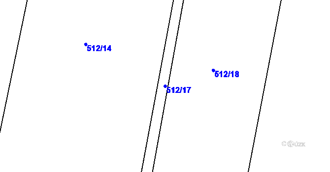 Parcela st. 512/17 v KÚ Rakov u Markvartic, Katastrální mapa