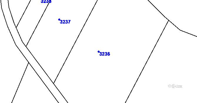 Parcela st. 3236 v KÚ Markvartice, Katastrální mapa