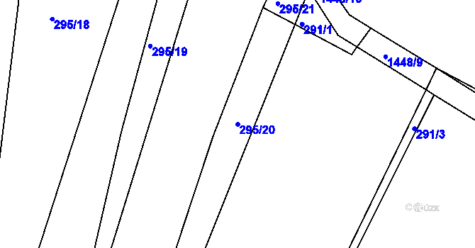Parcela st. 295/20 v KÚ Maršov u Veverské Bítýšky, Katastrální mapa