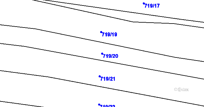 Parcela st. 719/20 v KÚ Maršov u Veverské Bítýšky, Katastrální mapa