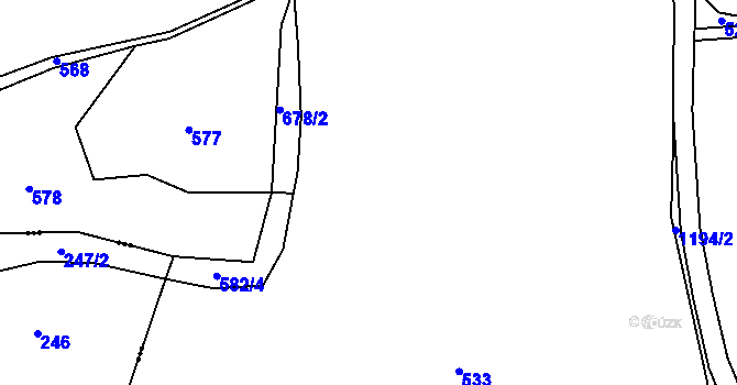 Parcela st. 678/15 v KÚ Maršovice u Benešova, Katastrální mapa