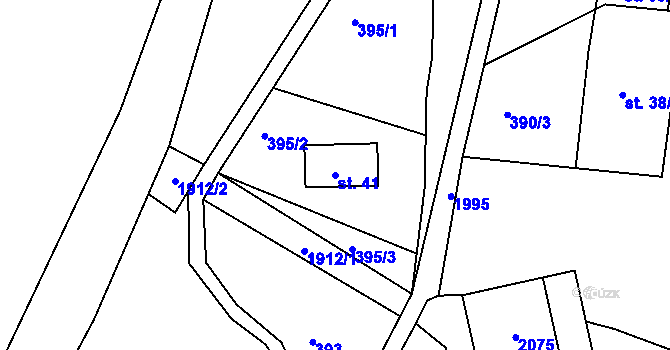 Parcela st. 41 v KÚ Mařenice, Katastrální mapa