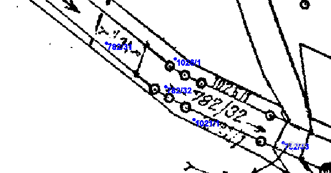 Parcela st. 782/32 v KÚ Mašovice u Znojma, Katastrální mapa
