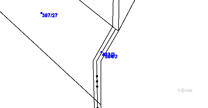 Parcela st. 584/2 v KÚ Maxov, Katastrální mapa