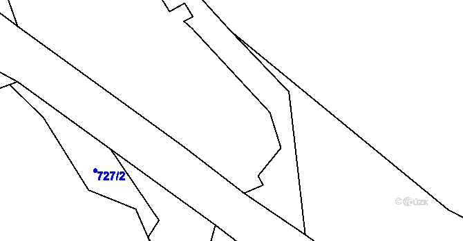 Parcela st. 717/4 v KÚ Březí u Meclova, Katastrální mapa